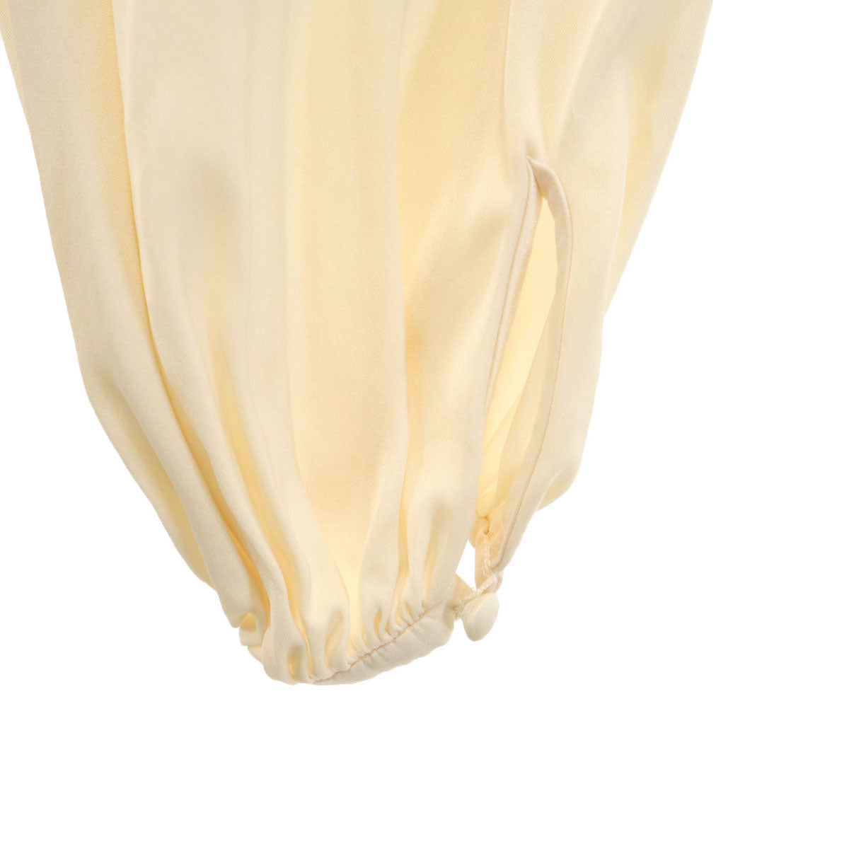 Alexander McQueen アレキサンダーマックイーン イタリア製 シルク 長袖 プルオーバー ブラウス 38 ベージュ レディース