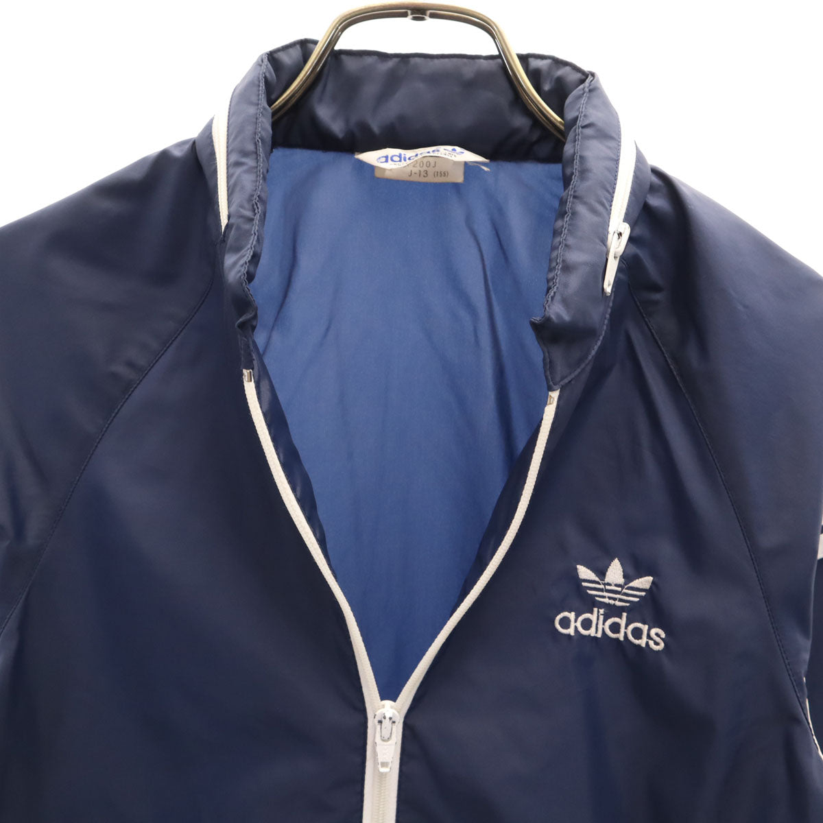 adidas アディダス 70s 80s ヴィンテージ ナイロンジャケット J-13 ネイビー デサント キッズ