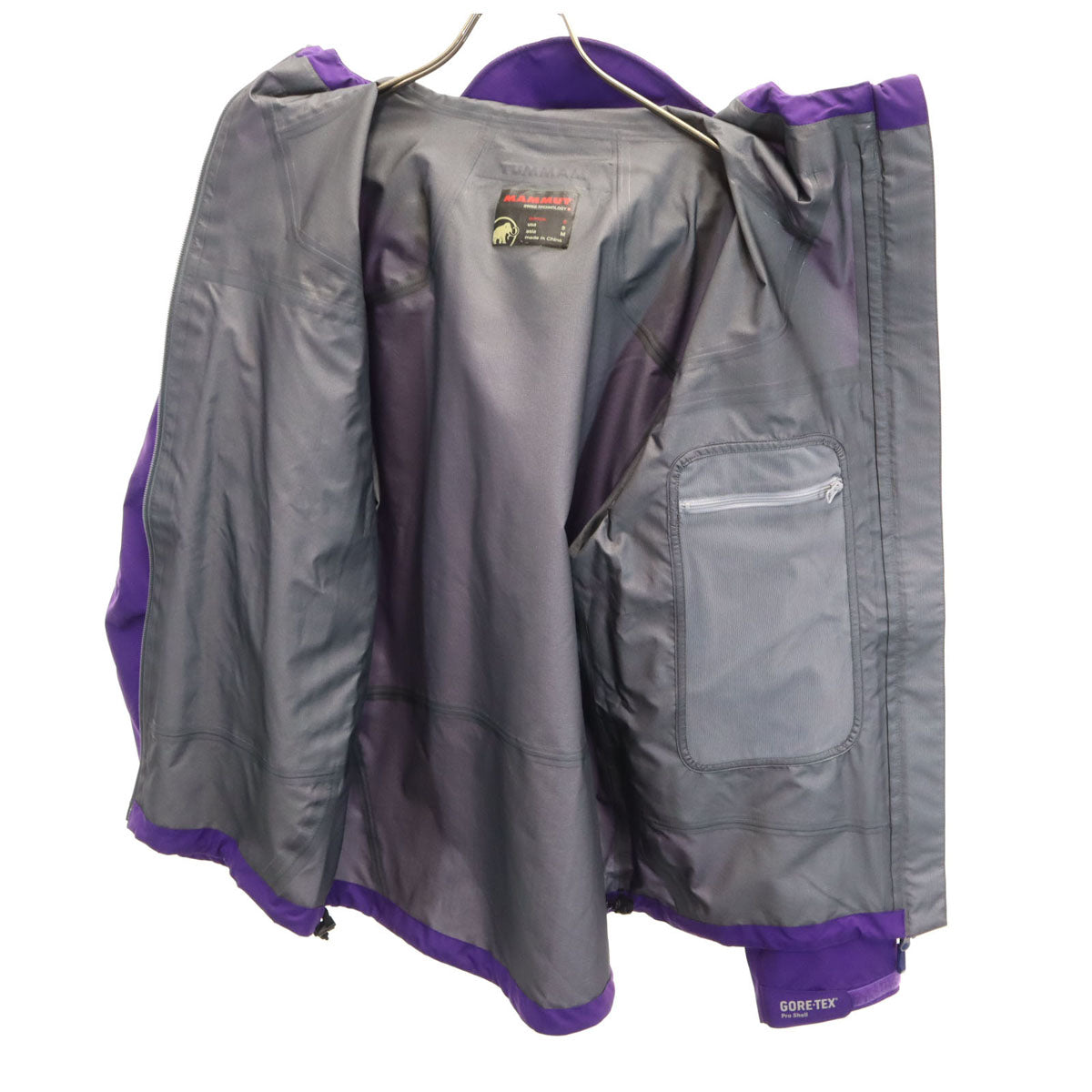 Mammut マムート GOTR-TEX Pro-Shell Quantum ジャケット M パープル アウトドア ゴアテックス メンズ