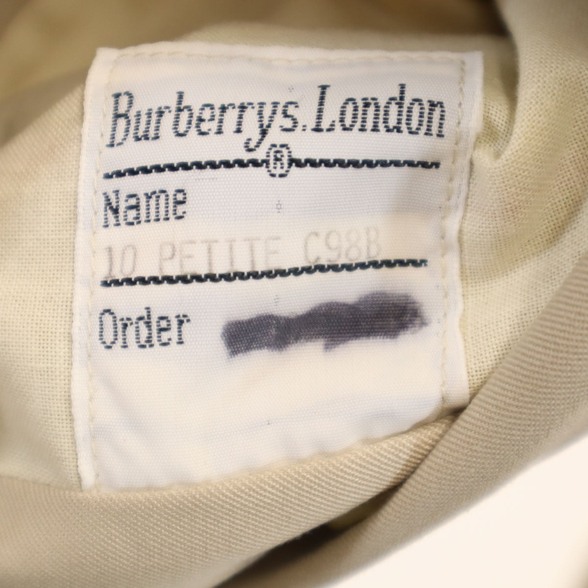 Burberrys バーバリーズ 90s 英国製 オールド ステンカラーコート 10 ベージュ レディース