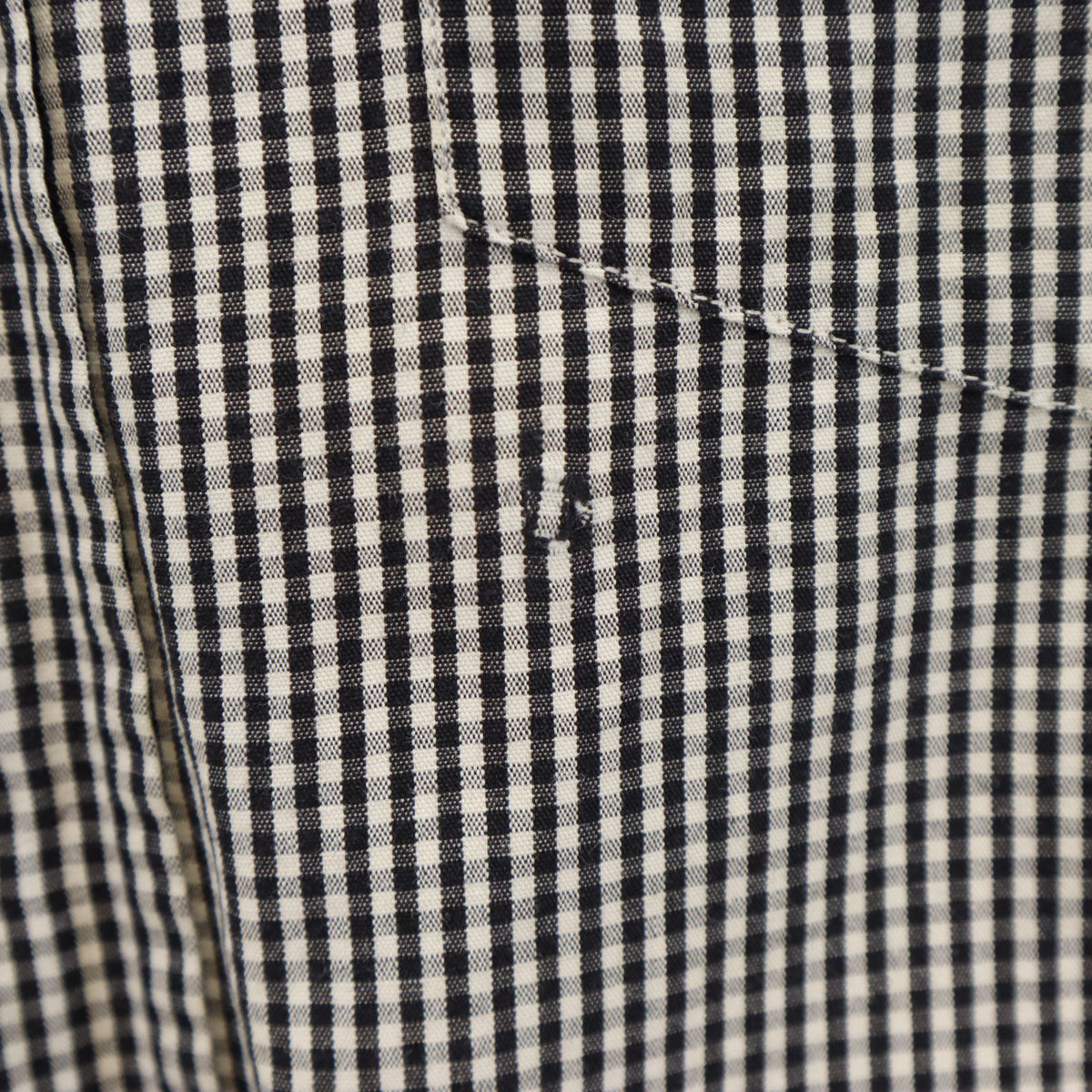 FENDI フェンディ チェック柄 長袖 ボタンダウンシャツ 40 ブラック メンズ