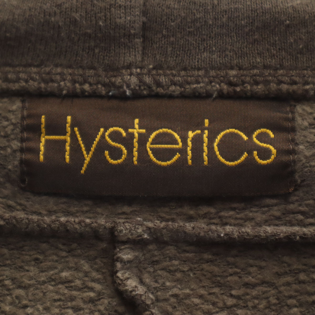 HYSTERICS ヒステリックス 日本製 スカル 長袖 スウェット ジップパーカー FREE ブラウン ヒステリックグラマー レディース