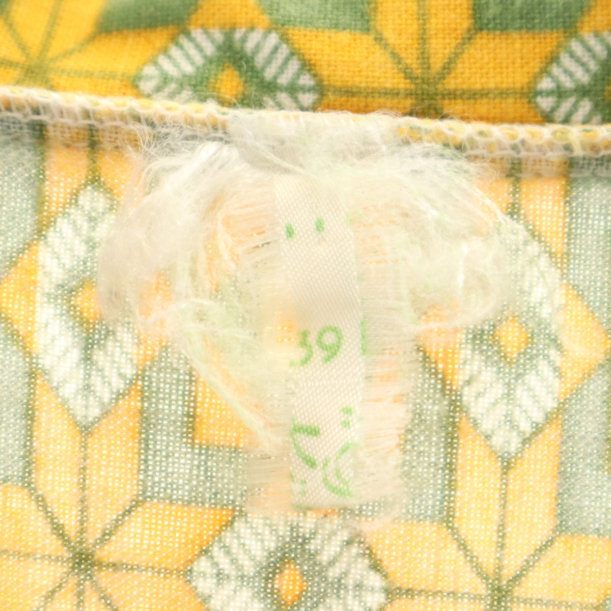 VINTAGE ヴィンテージ 60s 70s ユーロ アーガイル柄 長袖 ボタンダウンシャツ イエロー メンズ