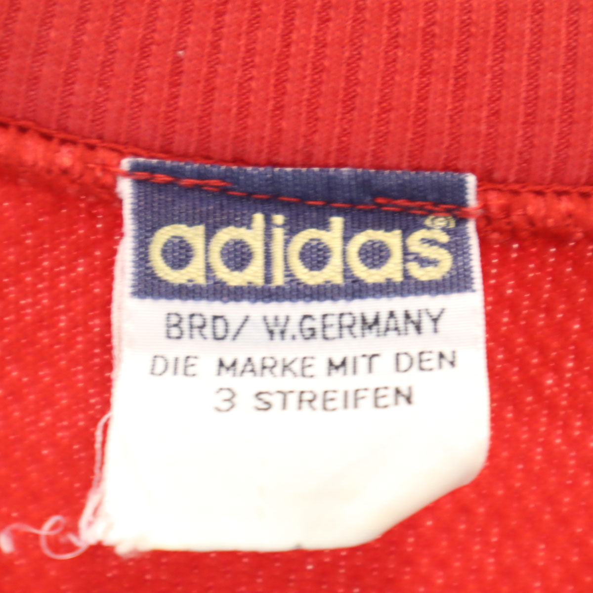 adidas アディダス 70s 西ドイツタグ ヴィンテージ 長袖 スウェット トレーナー L レッド デサント メンズ