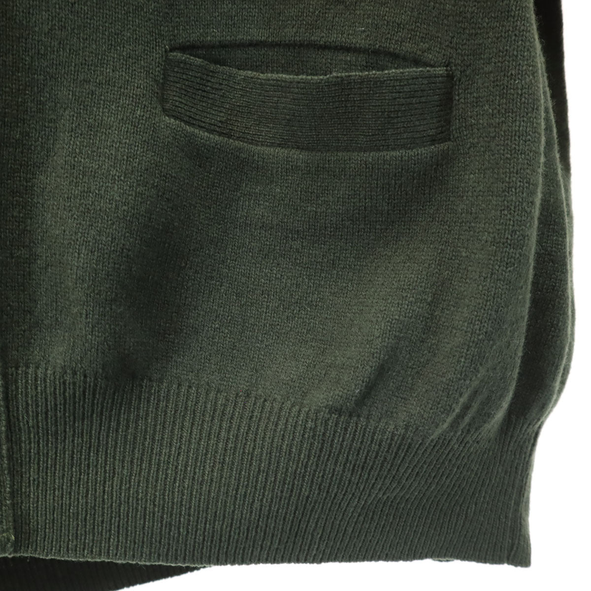 BARACUTA バラクータ 長袖 Vネック ニットカーディガン 2L カーキ メンズ