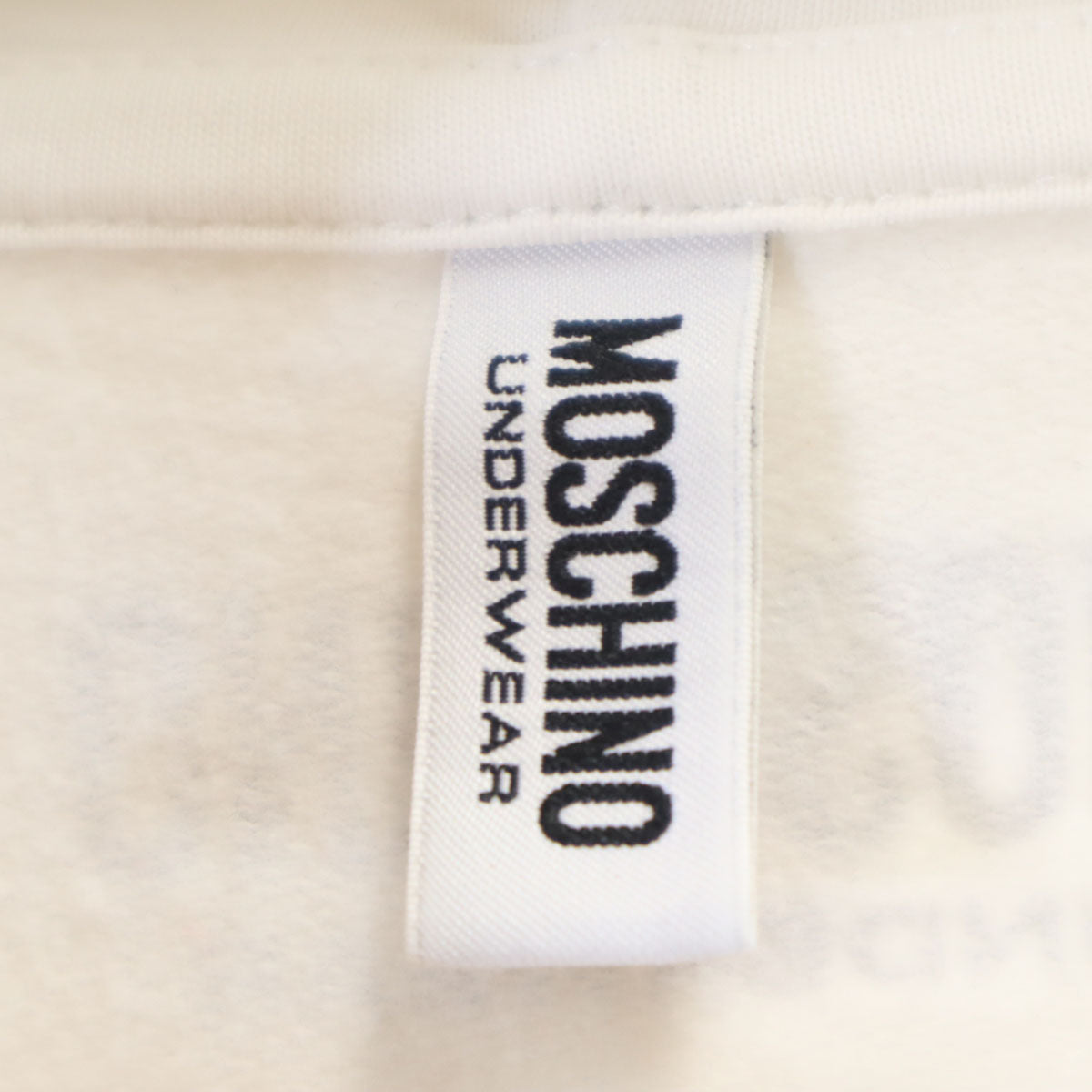 MOSCHINO UNDERWEAR モスキーノ アンダーウェア 長袖 スウェット ワンピース XS ホワイト レディース