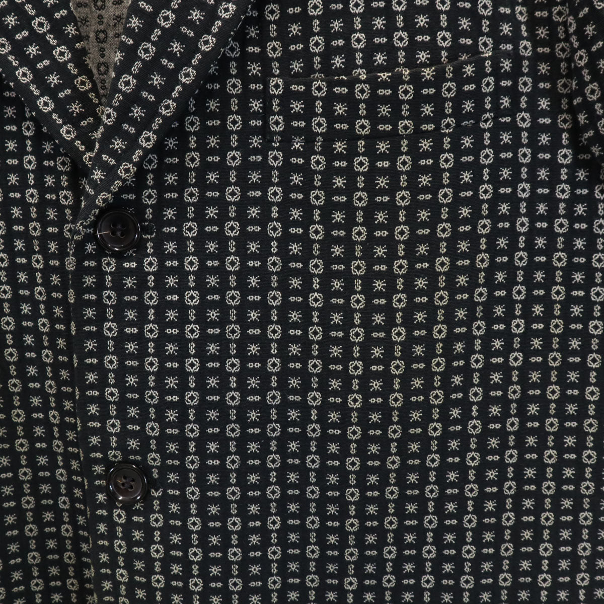 COMME des GARCONS HOMME コムデギャルソンオム 2000年 00s 日本製 オールド 総柄 テーラードジャケット M ブラック メンズ