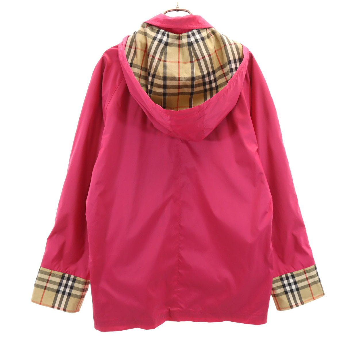BURBERRY LONDON バーバリーロンドン USA製 フードジャケット XS ピンク レディース
