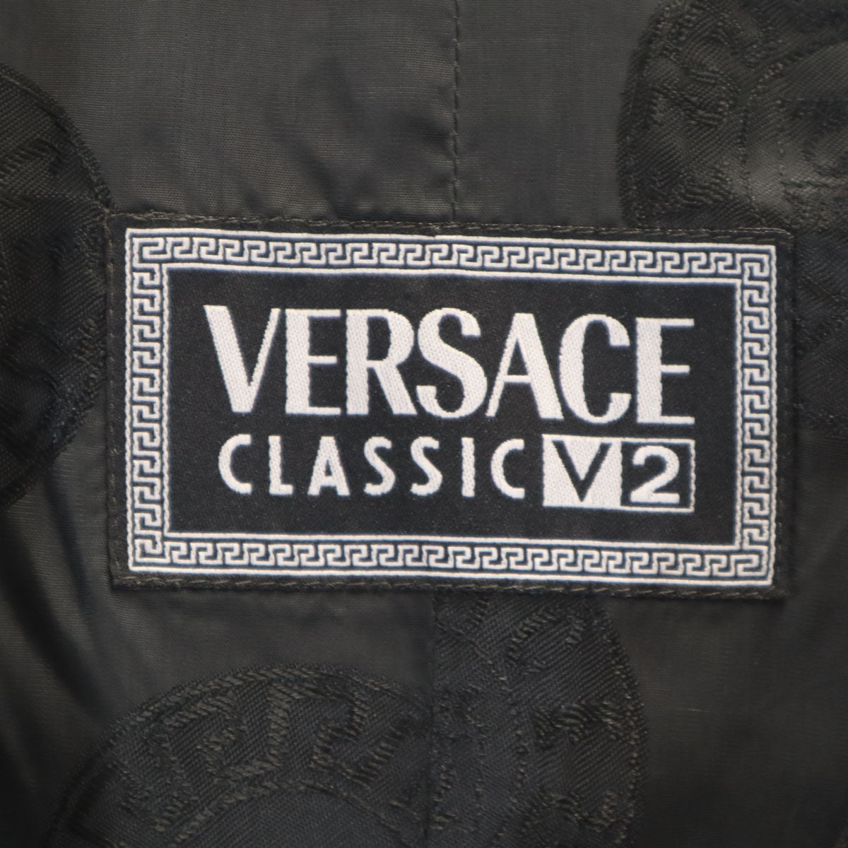 VERSACE CLASSIC V2 ヴェルサーチ クラシック V2 イタリア製 ベロア ジレベスト 52 ブラック メンズ