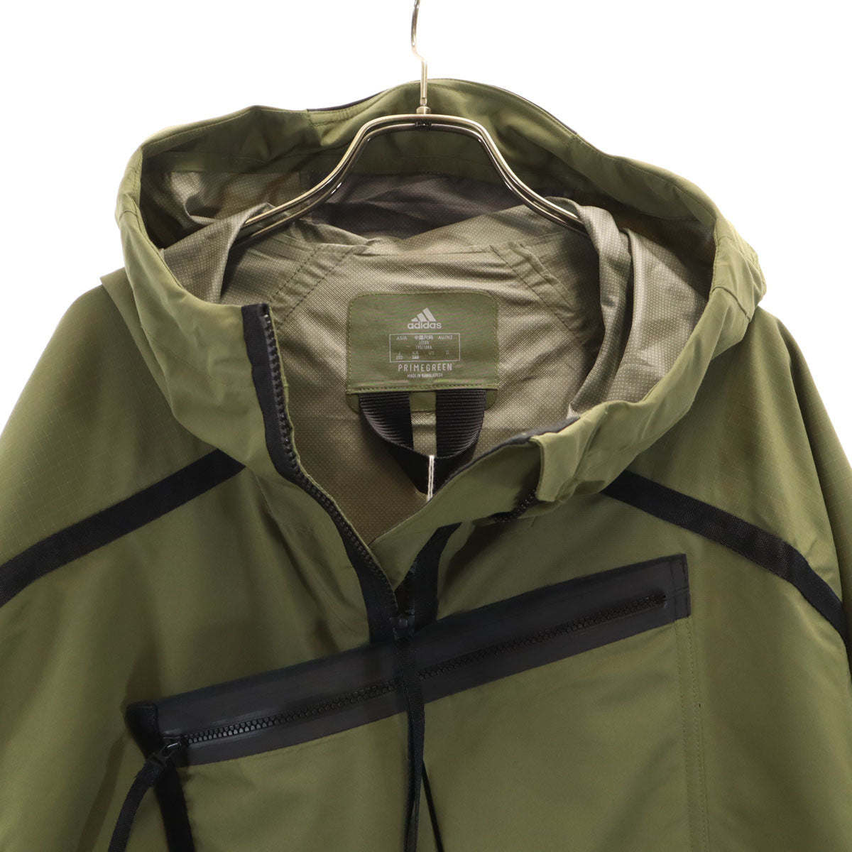 美品 adidas アディダス Xploric RAIN マウンテンパーカー 2XO オリーブ メンズ