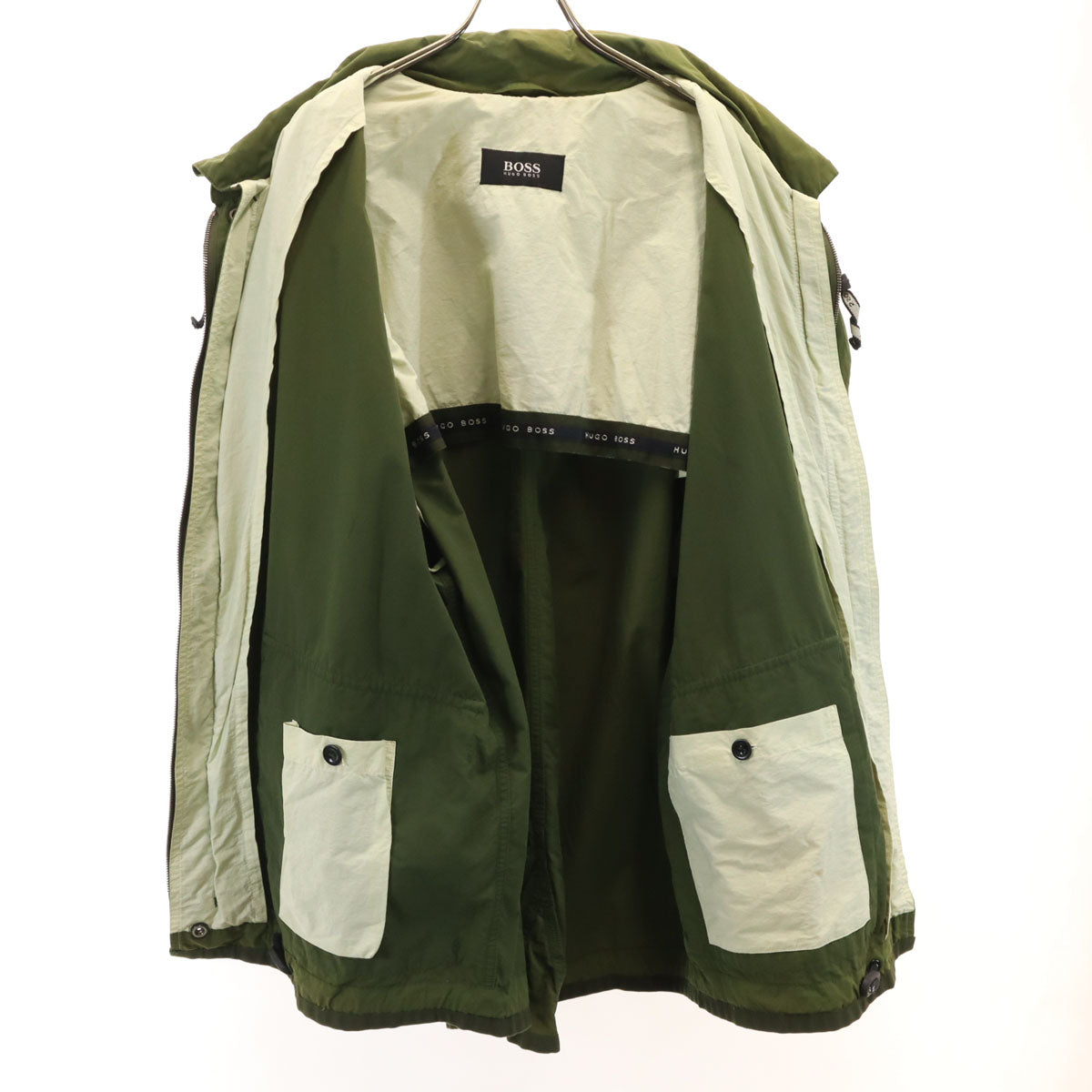 BOSS HUGO BOSS ボスヒューゴボス 90s オールド ジャケット 52 オリーブ メンズ