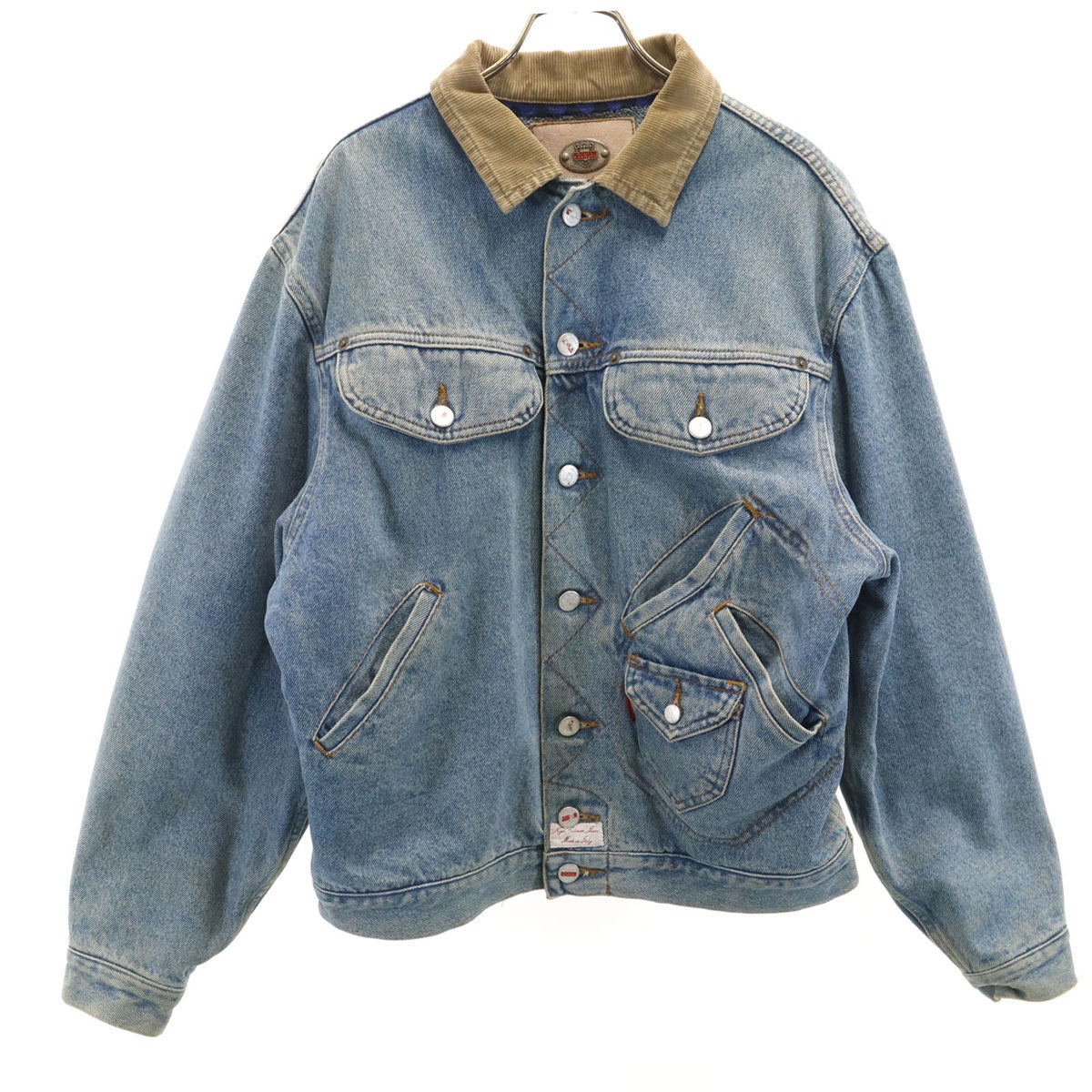 Nigel Cabourn ナイジェルケーボン イタリア製 デニムジャケット M ブルー系 ジージャン メンズ