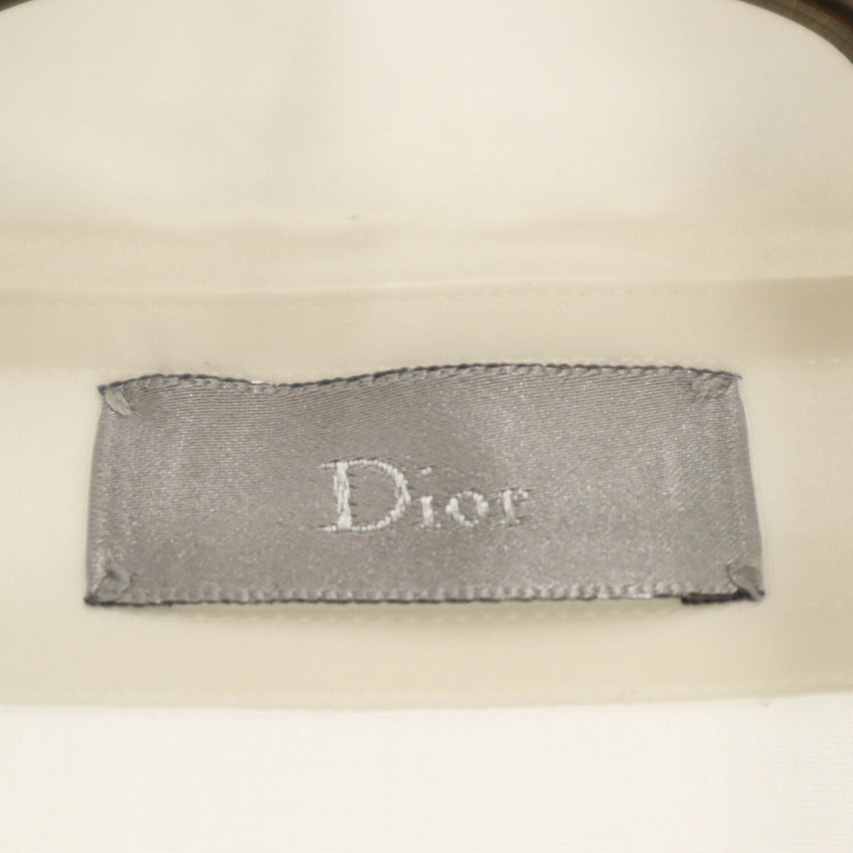 Dior ディオール イタリア製 長袖 ボタンダウンシャツ 37 ホワイト メンズ