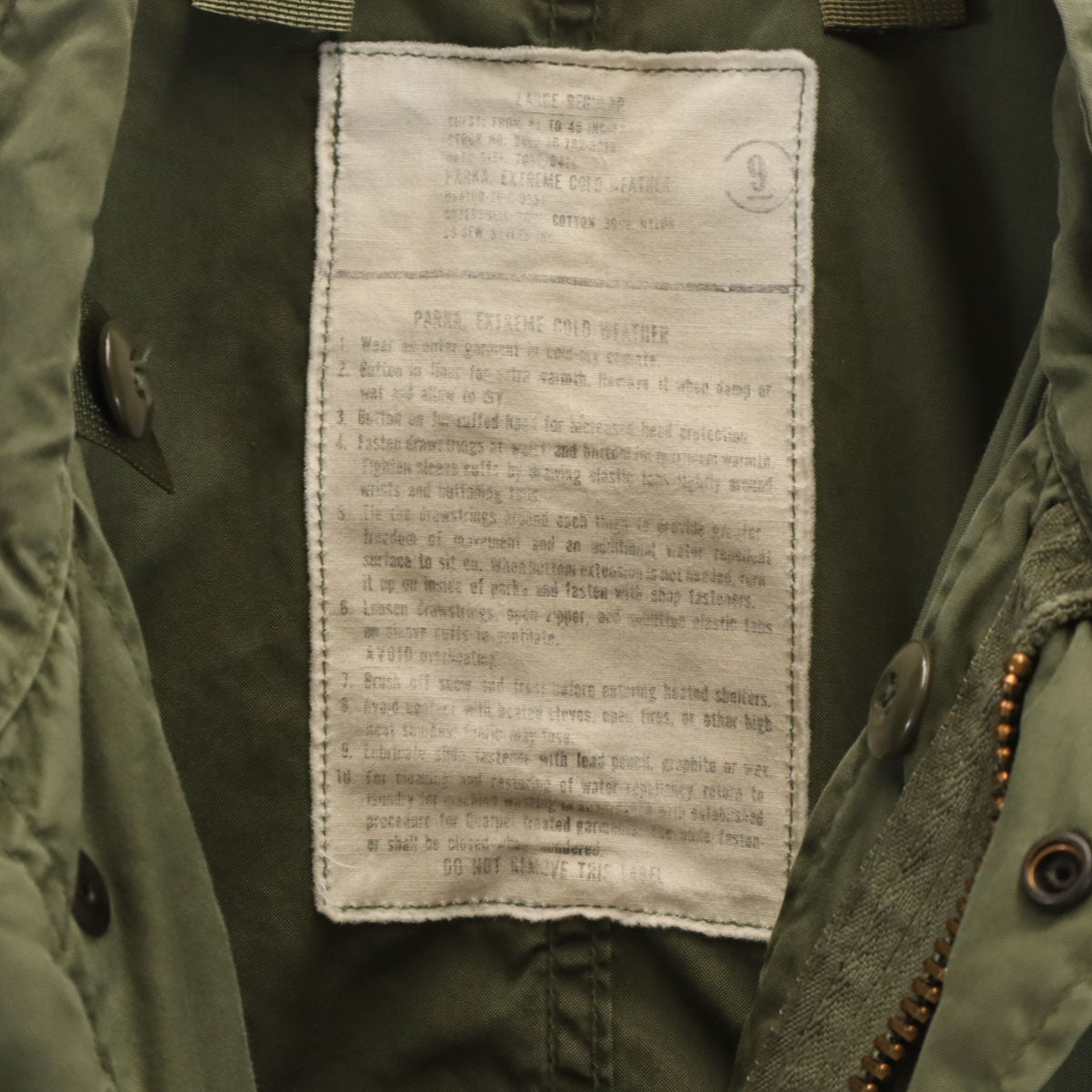 US ARMY アメリカ軍 70s ヴィンテージ M-65 モッズコート L カーキ ミリタリー メンズ