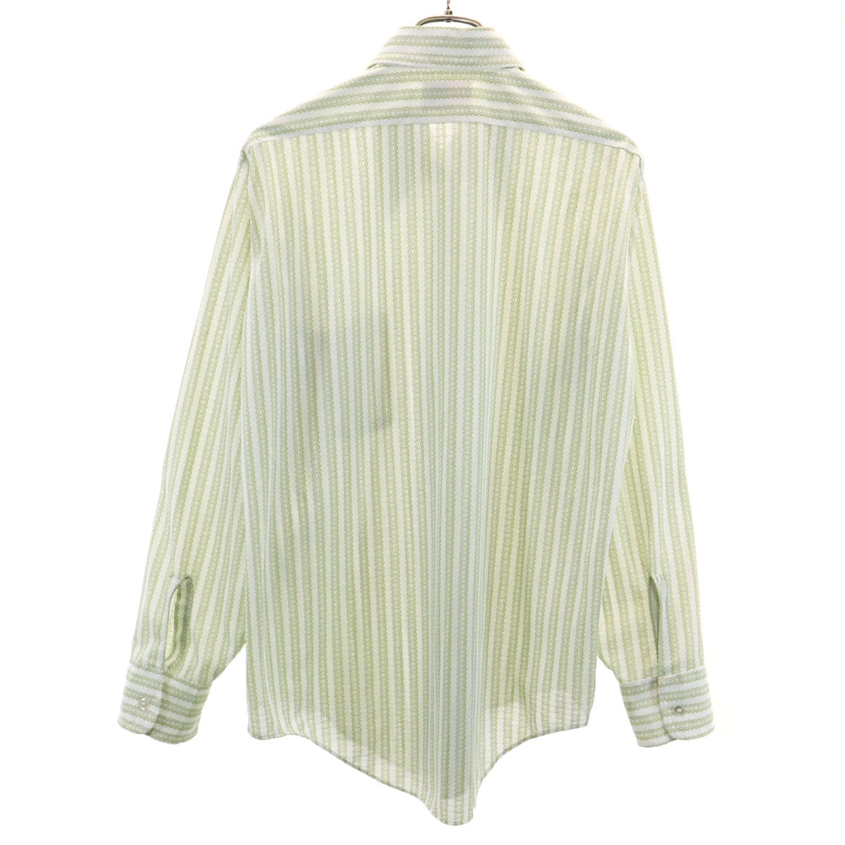 ARROW アロー 70s ヴィンテージ 総柄 長袖 シャツ 16-34 ホワイト メンズ