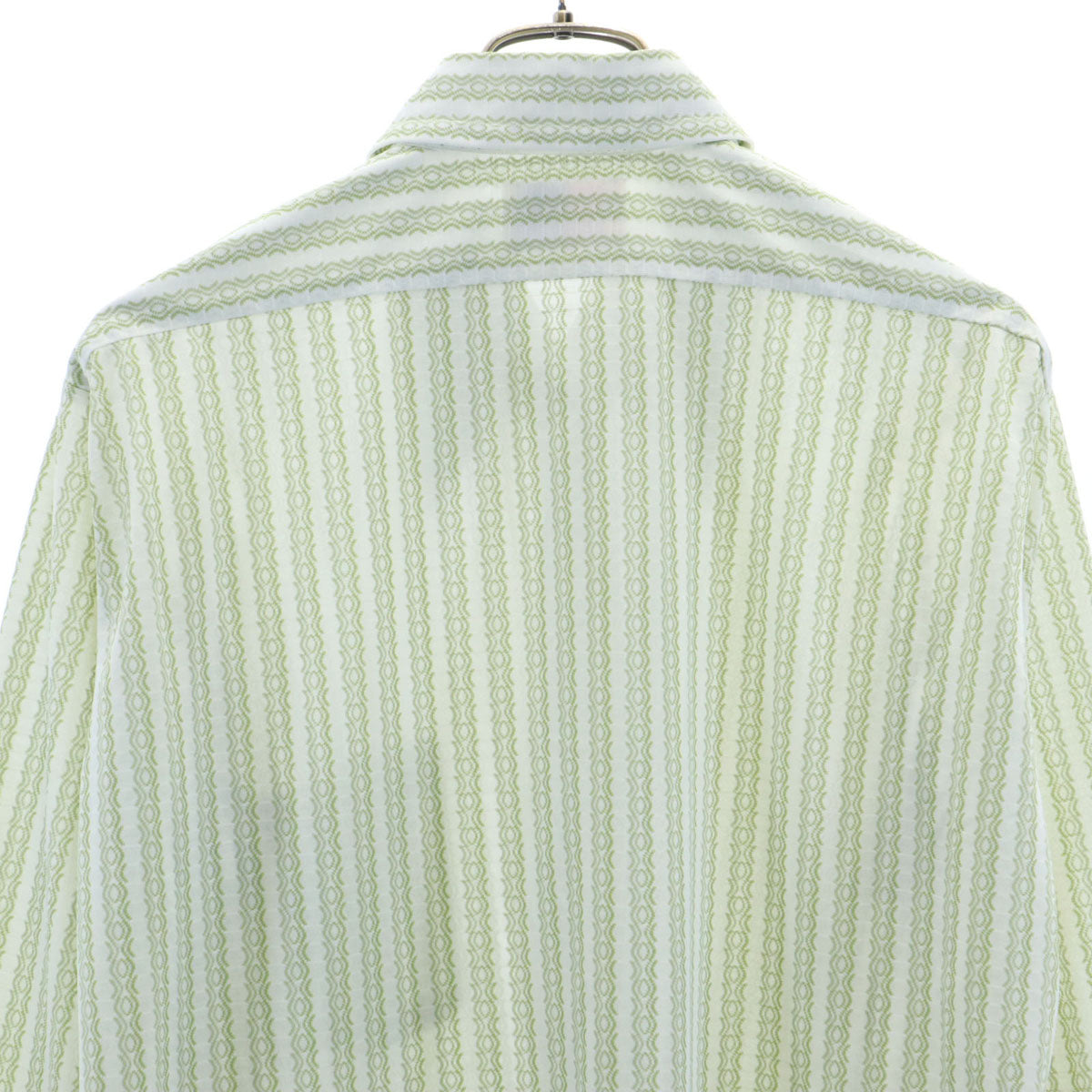 ARROW アロー 70s ヴィンテージ 総柄 長袖 シャツ 16-34 ホワイト メンズ