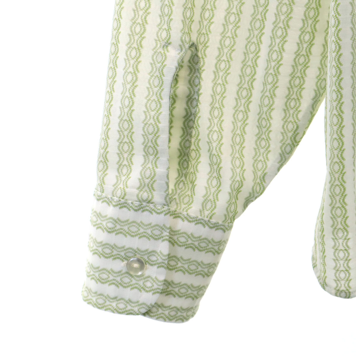 ARROW アロー 70s ヴィンテージ 総柄 長袖 シャツ 16-34 ホワイト メンズ