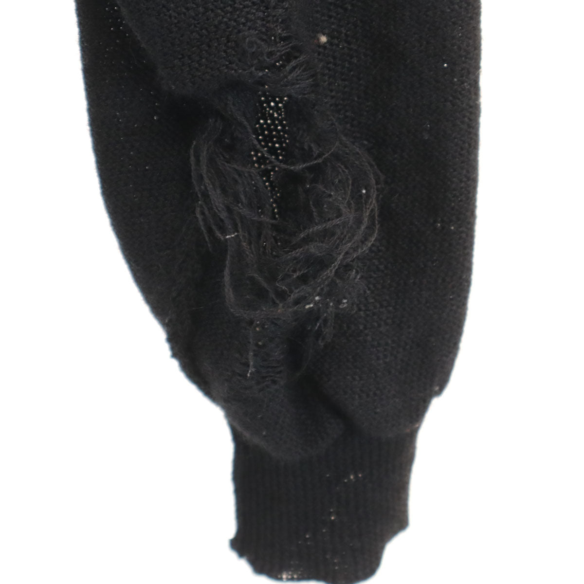 COMME des GARCONS HOMME コムデギャルソンオム 80s 90s オールド 長袖 Vネック ニットカーディガン ブラック メンズ