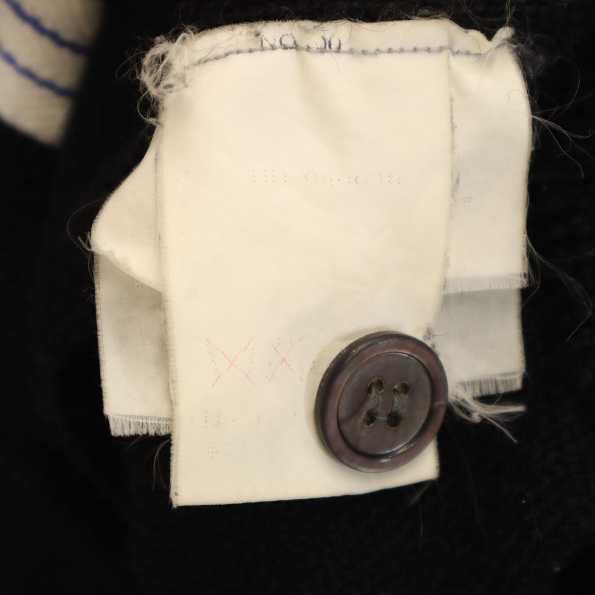 COMME des GARCONS HOMME コムデギャルソンオム 80s 90s オールド 長袖 Vネック ニットカーディガン ブラック メンズ