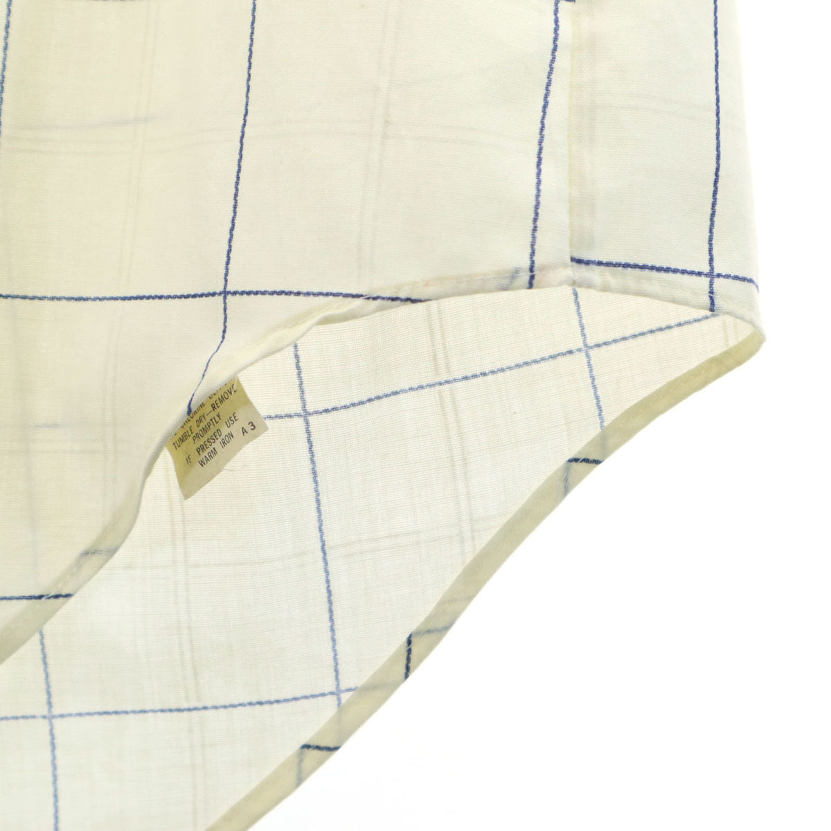 ARROW アロー 70s ヴィンテージ ウィンドウペンチェック 長袖 シャツ 32 ライトイエロー系 メンズ