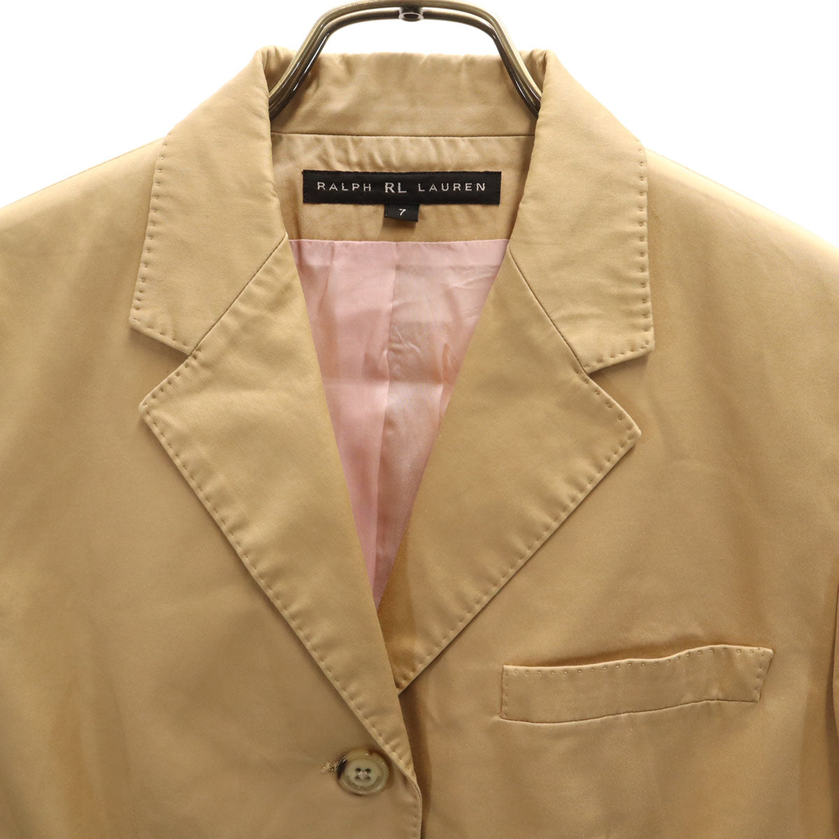 RALPH RL LAUREN ラルフアールエルローレン 日本製 ジャケット 7 ベージュ系 レディース
