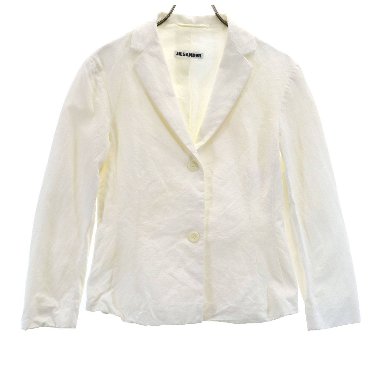 JIL SANDER ジルサンダー ドイツ製 テーラードジャケット 34 ホワイト レディース