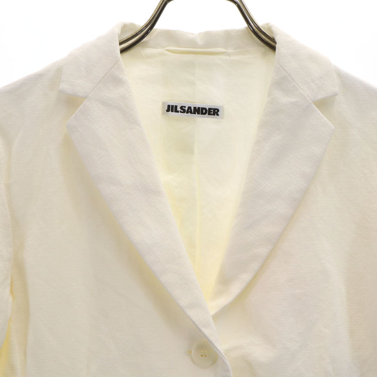 JIL SANDER ジルサンダー ドイツ製 テーラードジャケット 34 ホワイト レディース
