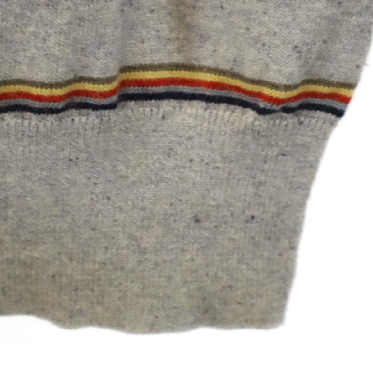 PAUL SMITH COLLECTION ポールスミスコレクション ボーダー柄 長袖 ニット L グレー セーター メンズ