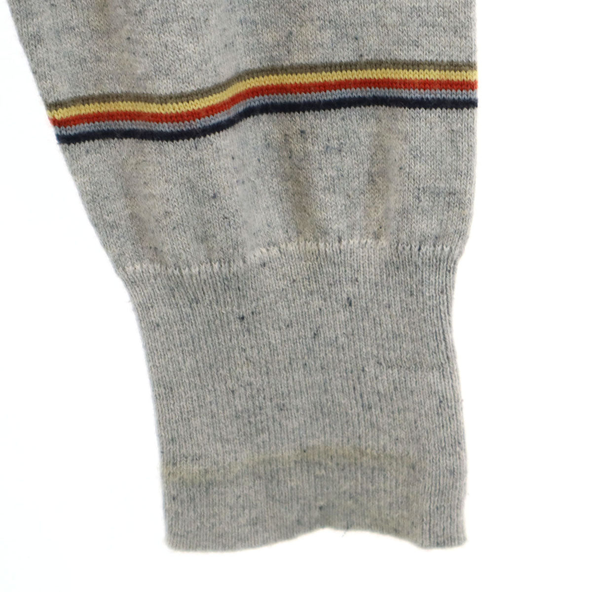 PAUL SMITH COLLECTION ポールスミスコレクション ボーダー柄 長袖 ニット L グレー セーター メンズ