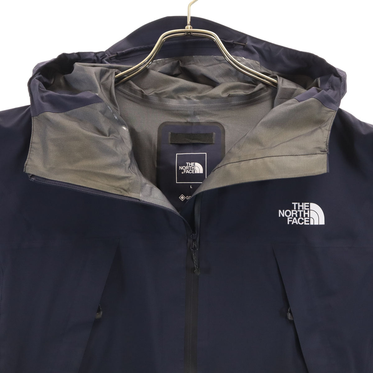 THE NORTH FACE ノースフェイス クライムライト レインジャケット L ネイビー NP12201 アウトドア 収納袋付き メンズ