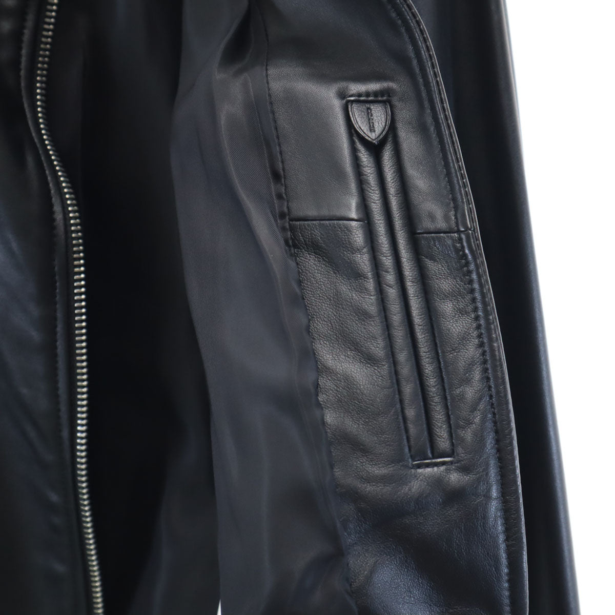 COACH コーチ 羊革 シープレザー ライダースジャケット S ブラック F86528 UPTOWN RACER JACKET レディース