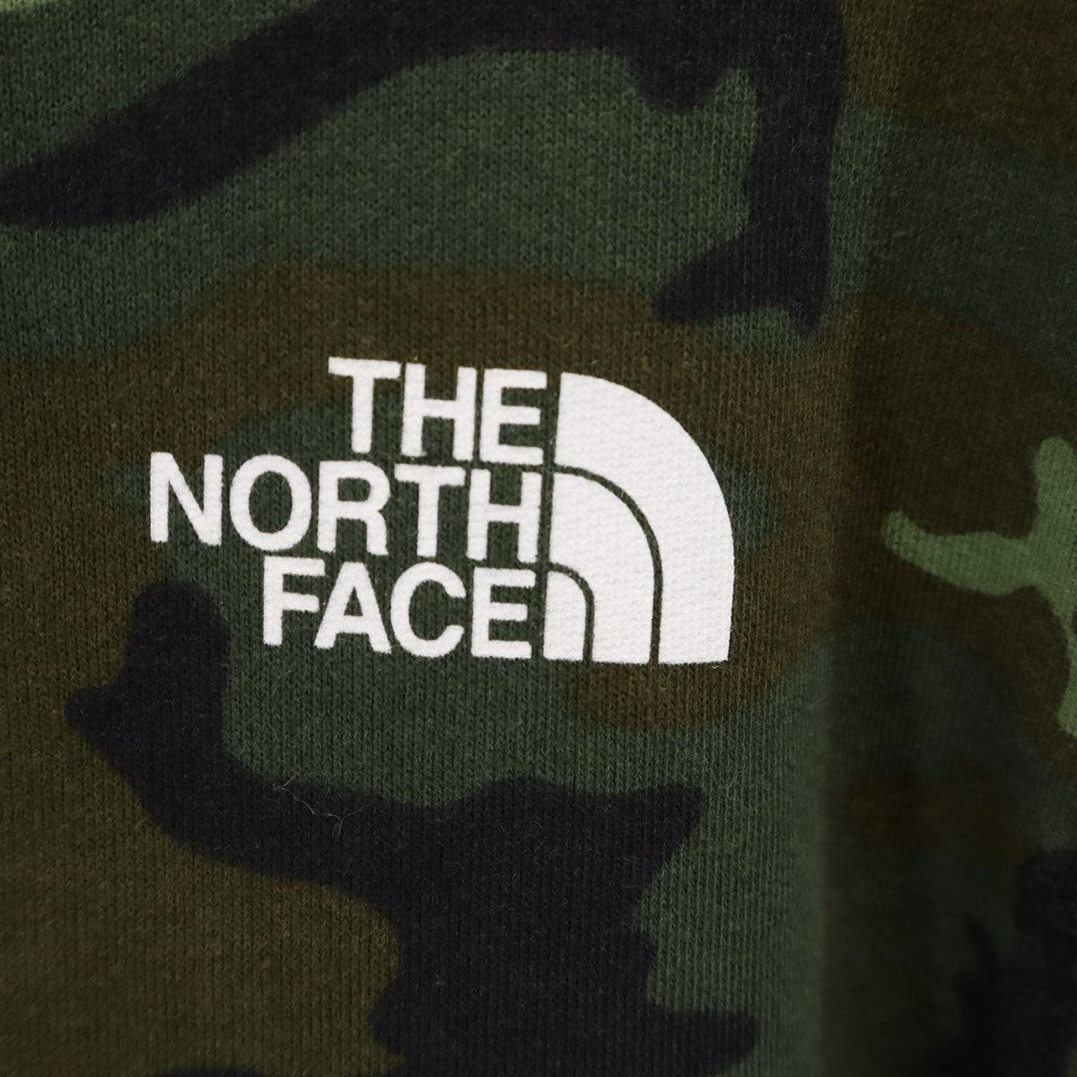 THE NORTH FACE ノースフェイス カモフラ柄 長袖 スウェット ジップパーカー S カーキ 迷彩 裏起毛 アウトドア メンズ