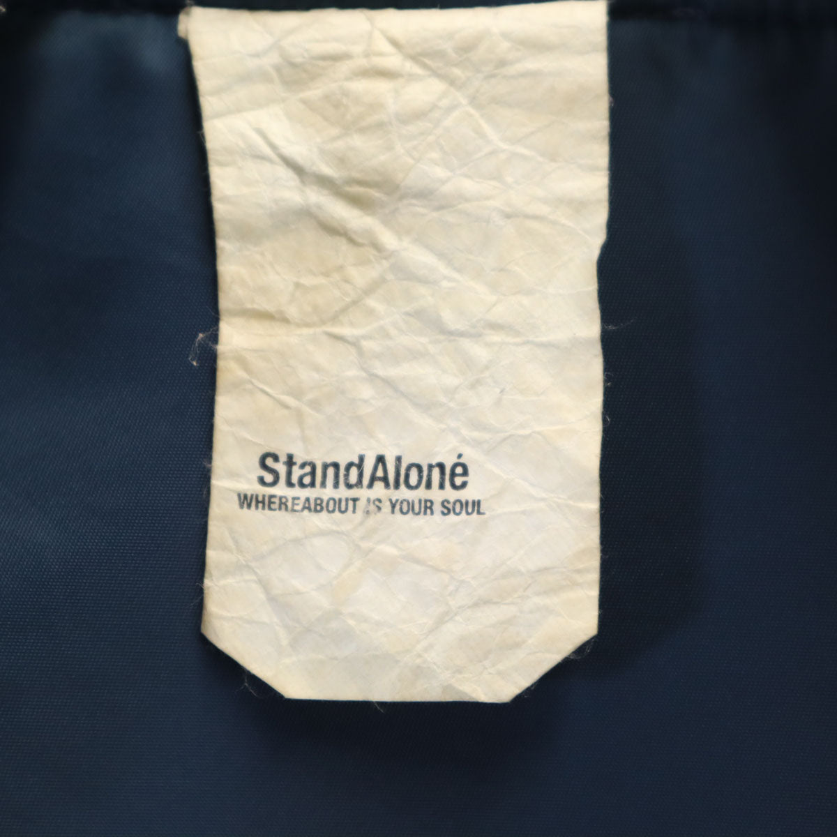 Stand Alone スタンドアローン 韓国製 MA-1 ブルゾン 2 ネイビー メンズ
