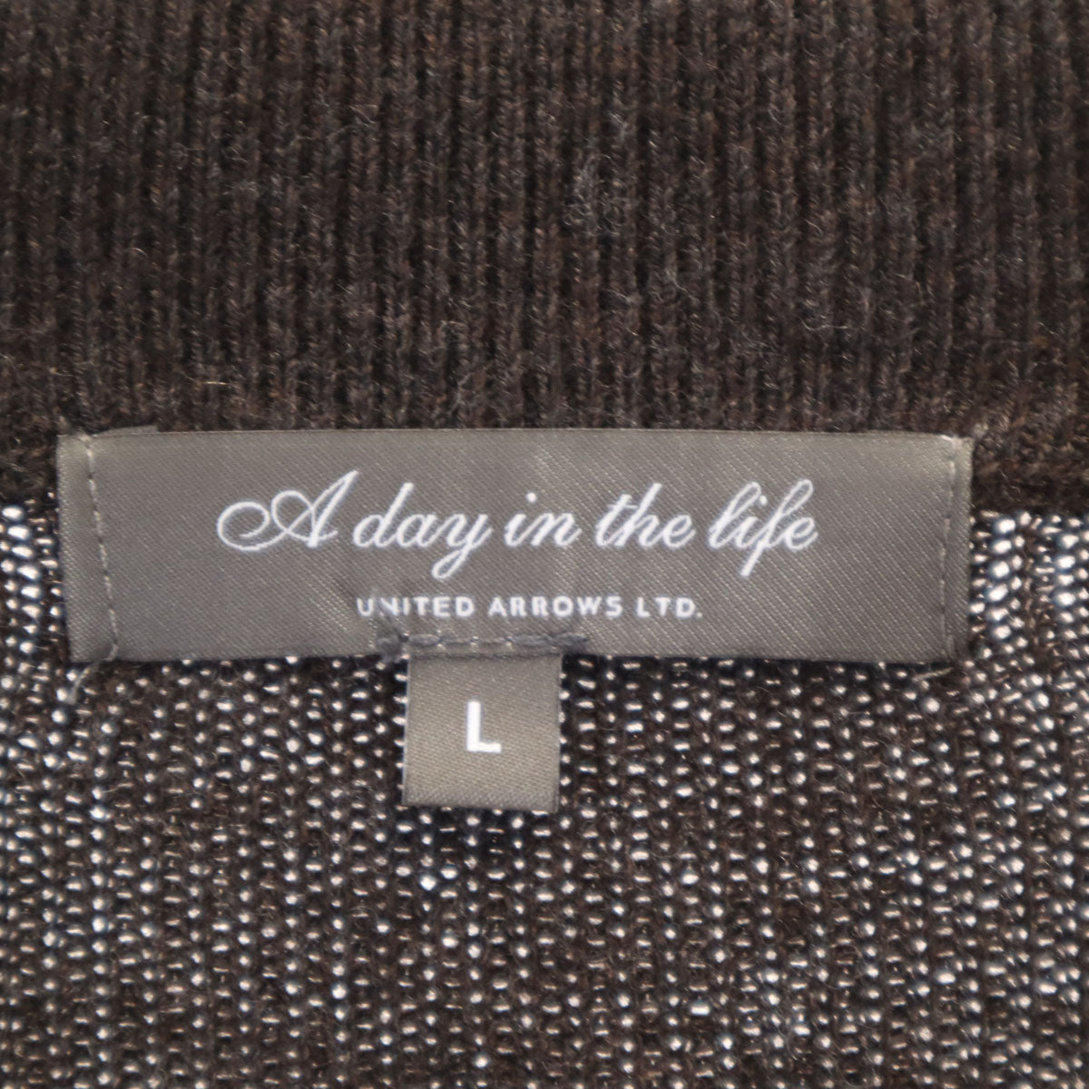 a day in the life アデイインザライフ 長袖 セーター L ブラウン系 ニット メンズ