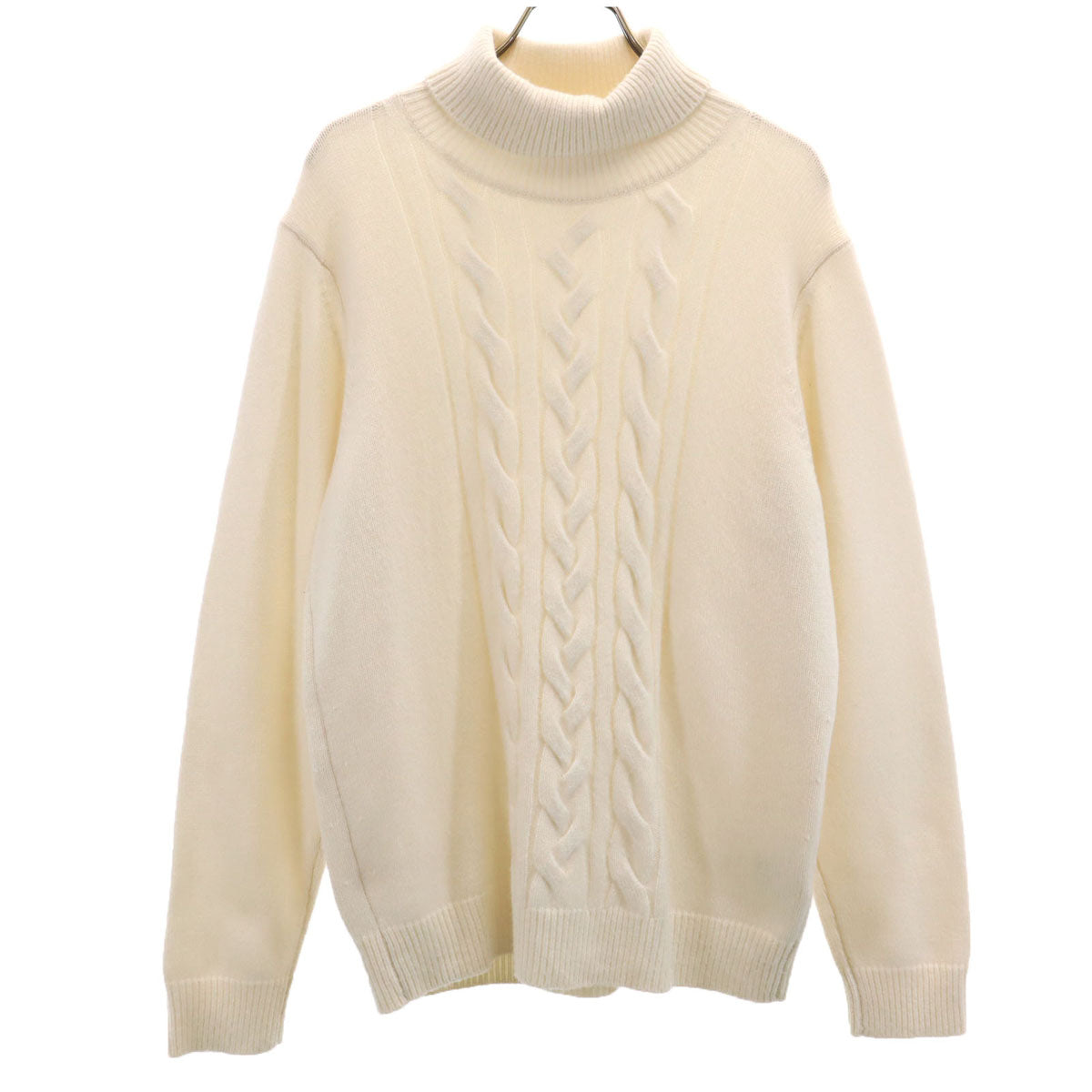 TOMORROWLAND tricot トゥモローランドトリコット カシミヤブレンド 長袖 タートルネック セーター S ホワイト ニット メンズ