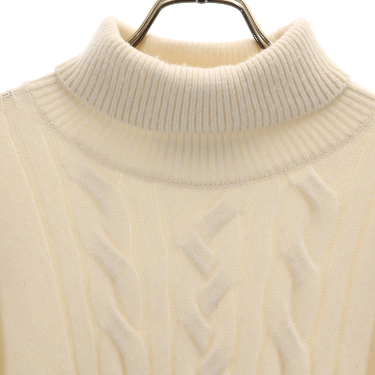 TOMORROWLAND tricot トゥモローランドトリコット カシミヤブレンド 長袖 タートルネック セーター S ホワイト ニット メンズ