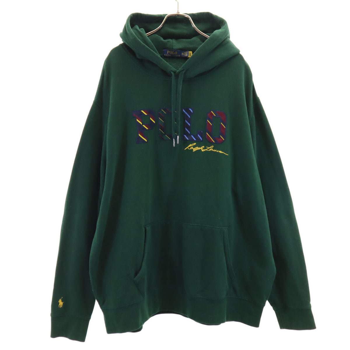 POLO RALPH LAUREN ポロラルフローレン 長袖 パーカー XXL グリーン ビッグサイズ 裏起毛 メンズ