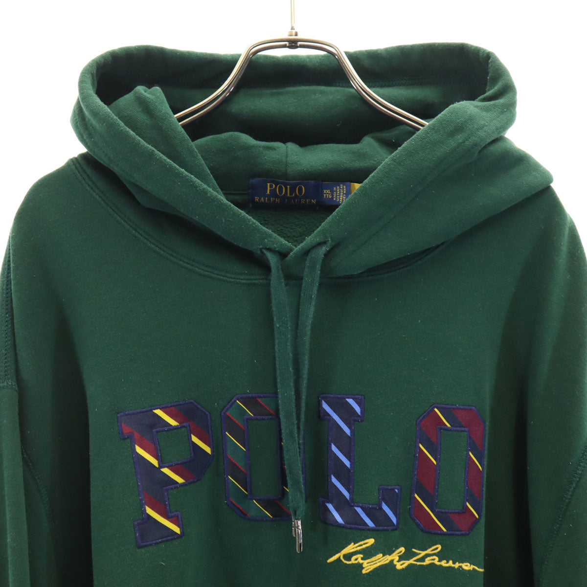POLO RALPH LAUREN ポロラルフローレン 長袖 パーカー XXL グリーン ビッグサイズ 裏起毛 メンズ