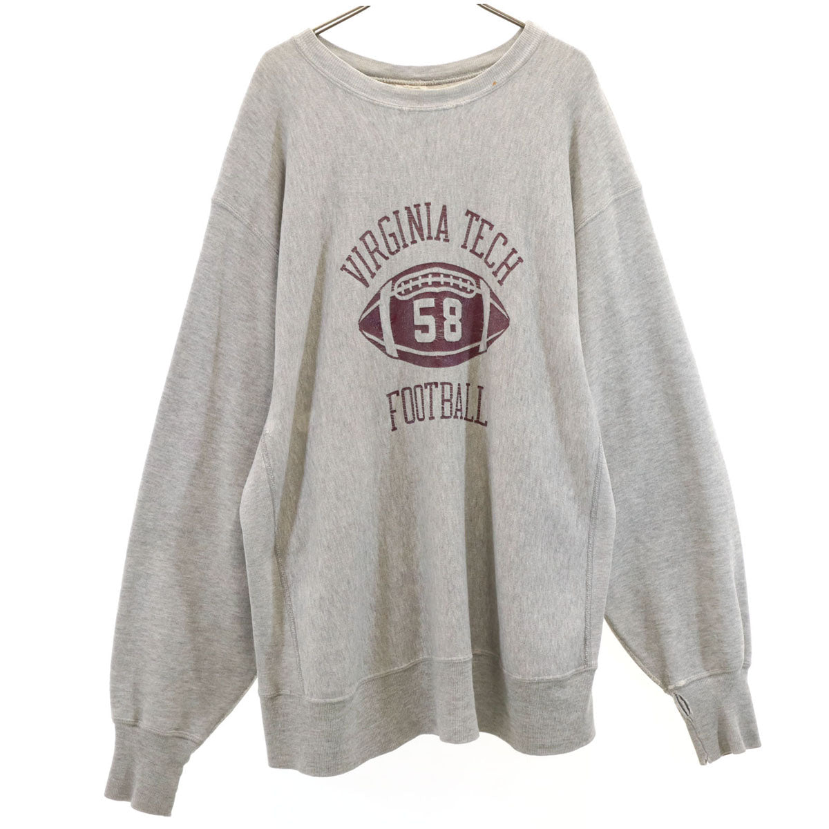 Champion チャンピオン 70s USA製 ヴィンテージ 青単 単色タグ 長袖 リバースウィーブ スウェット トレーナー XL グレー メンズ