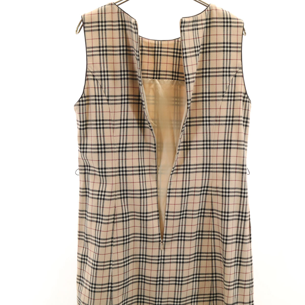 BURBERRY LONDON バーバリーロンドン 未使用 ノバチェック ノースリーブ ワンピース 160 ベージュ 三陽商会 キッズ