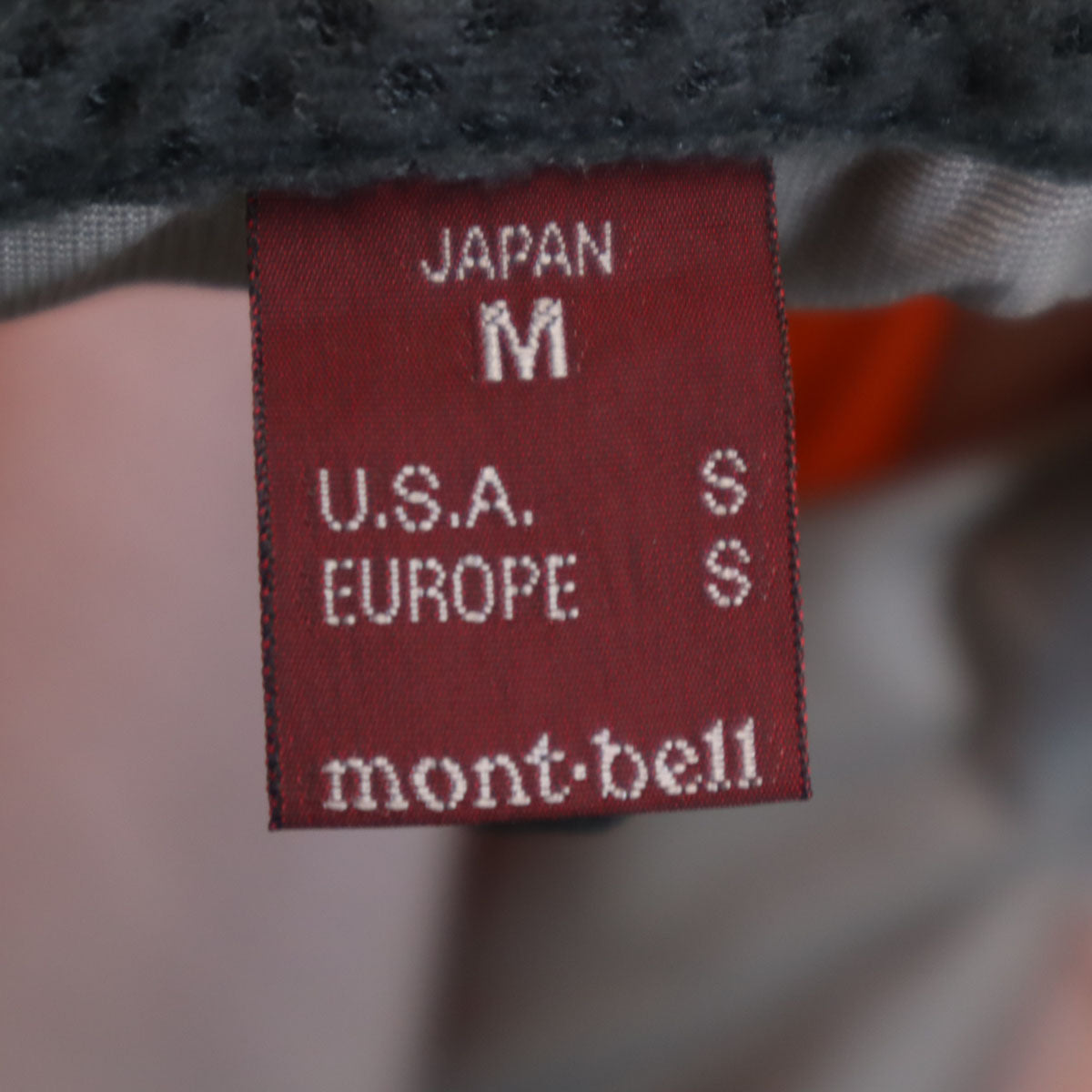 mont-bell モンベル レインジャケット 上下 セットアップ M オレンジ アウトドア レディース