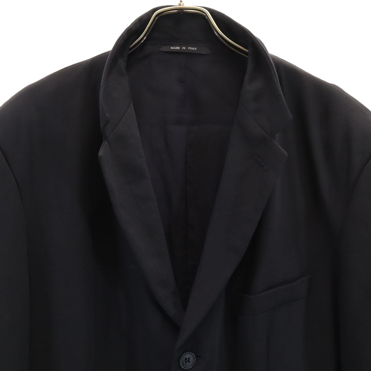 Emporio Armani エンポリオアルマーニ 90s イタリア製 オールド テーラードジャケット 52 ブラック ブレザー メンズ