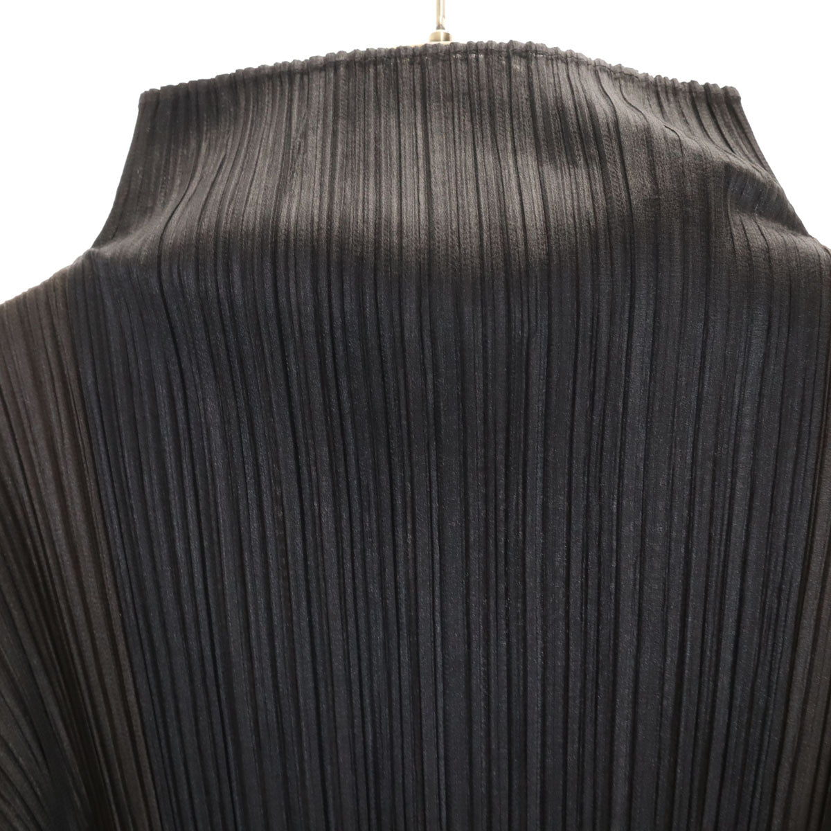 PLEATS PLEASE プリーツプリーズ 90s 日本製 オールド 長袖 ハイネック プリーツ カットソー F ブラック イッセイミヤケ トップス レディース