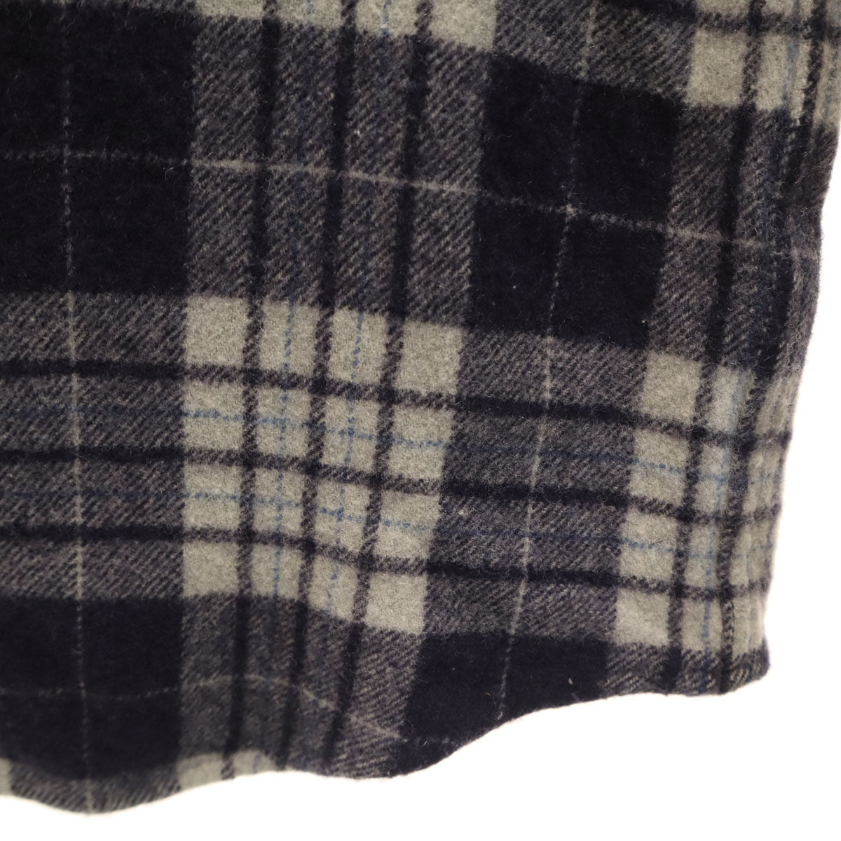 THE NORTH FACE ノースフェイス チェック柄 長袖 THIELSEN WOOL ネルシャツ M ネイビー NR61606 アウトドア メンズ