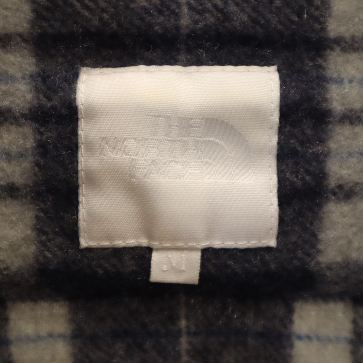 THE NORTH FACE ノースフェイス チェック柄 長袖 THIELSEN WOOL ネルシャツ M ネイビー NR61606 アウトドア メンズ