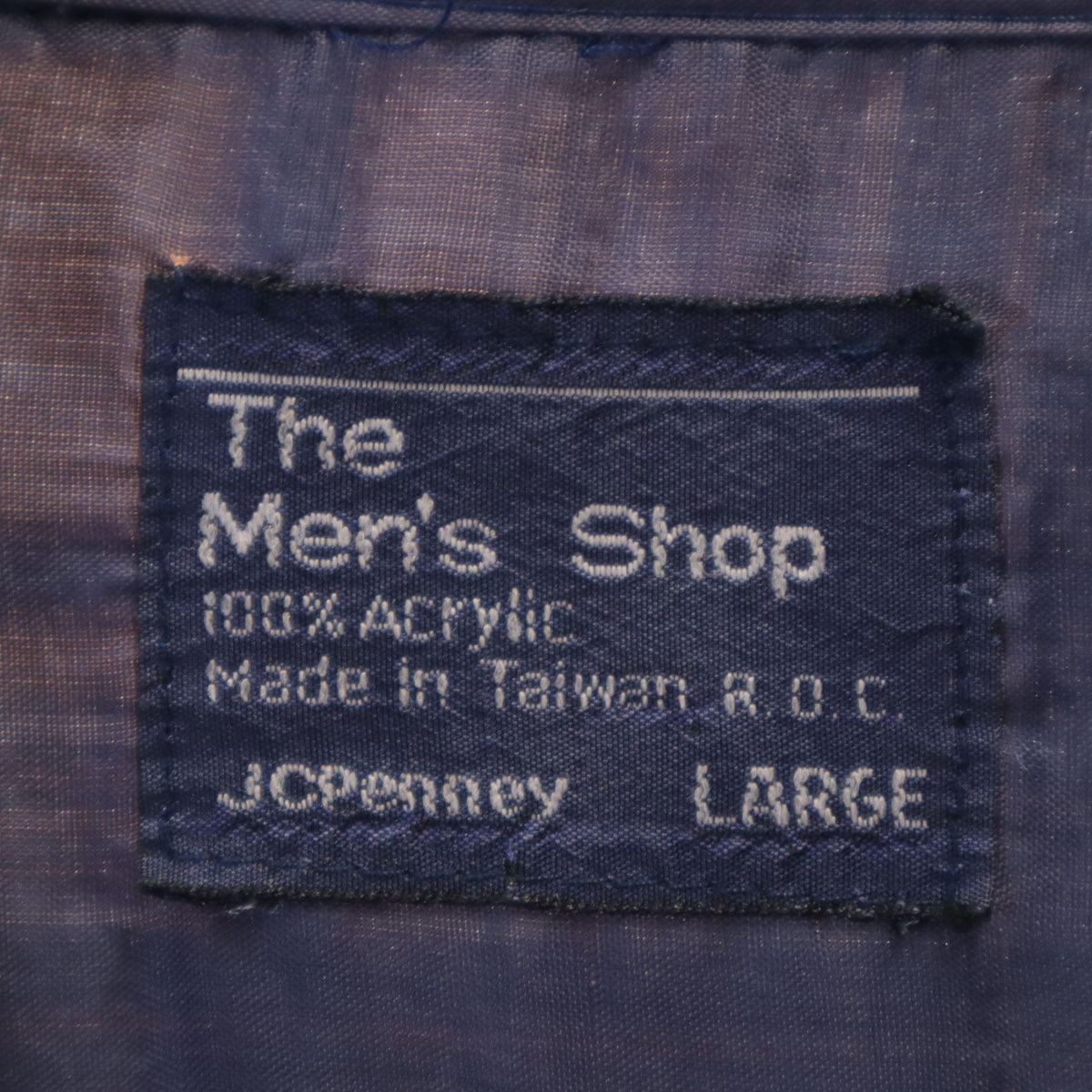 the men's shop ザメンズショップ 80s ヴィンテージ チェック柄 長袖 ネルシャツ L ベージュ JCPenney メンズ