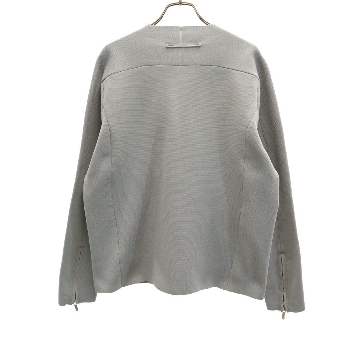 ATTACHMENT アタッチメント ニット シングルライダースジャケット 1 グレー メンズ