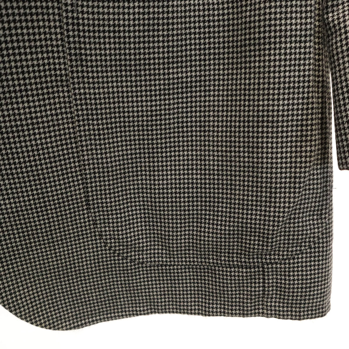 LANVIN LA COLLECTION ランバンコレクション 日本製 ハウンドトゥース柄 テーラードジャケット 50 ブラック 千鳥格子 メンズ