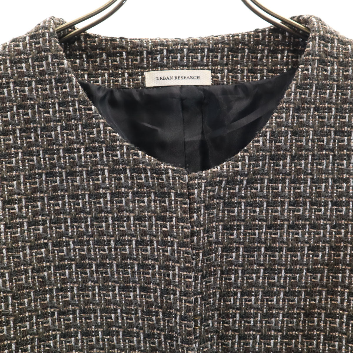 URBAN RESEARCH アーバンリサーチ ツイードジャケット F ブラック系 レディース