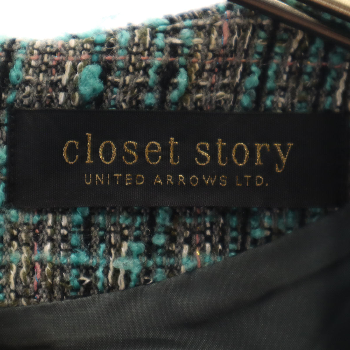 closet story クローゼットストーリー UNITED ARROWS ノースリーブ ネップ 膝丈ワンピース レディース